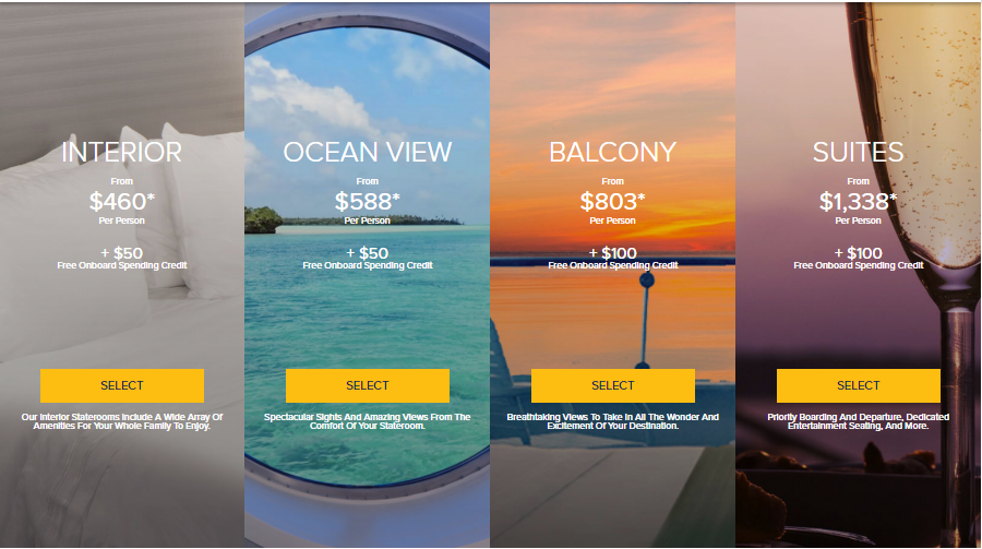 cruise line prices compared